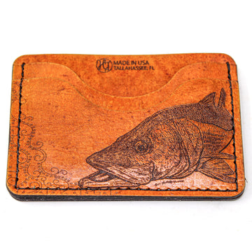 Cartera Tarjetero de Piel - Twisting Tarpon