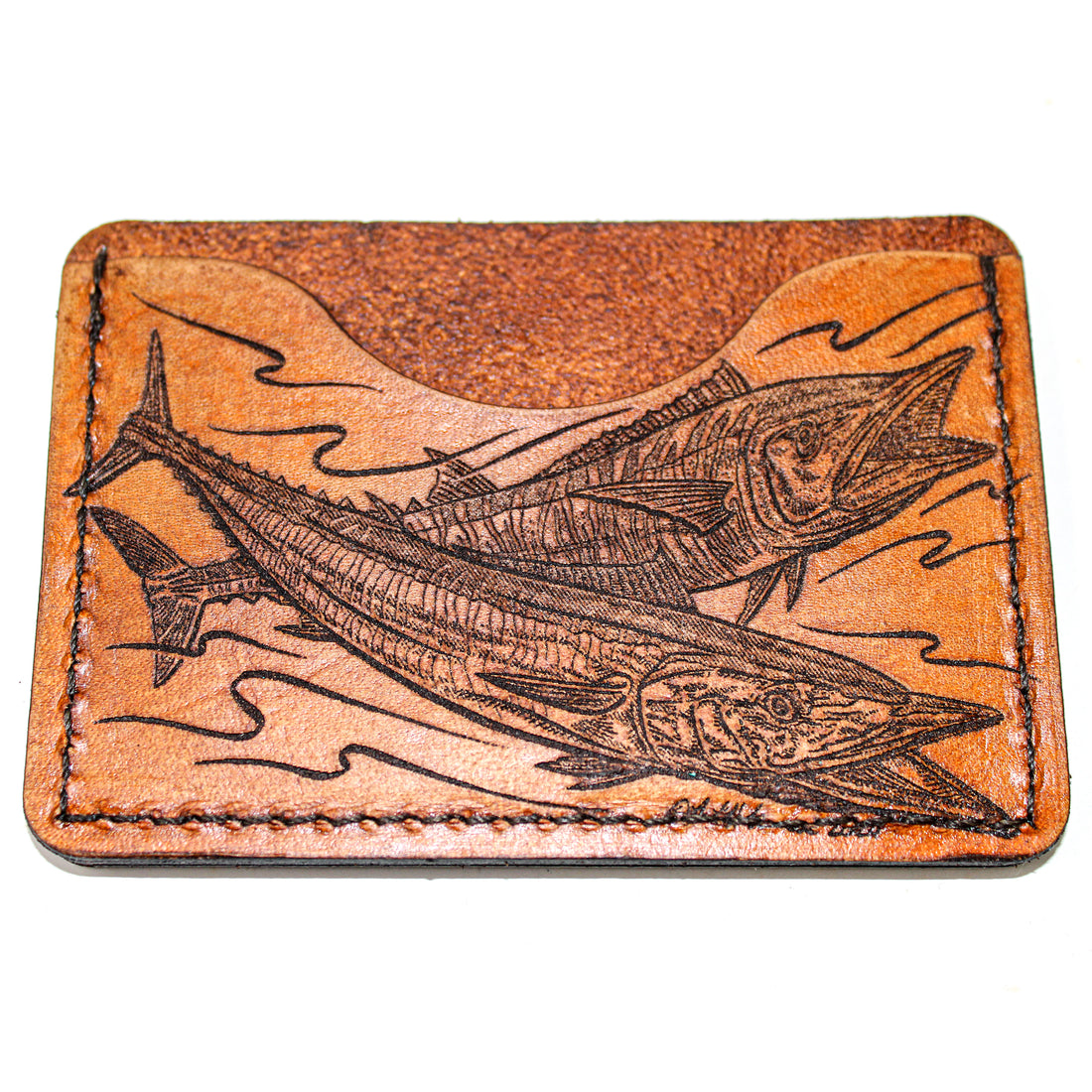 Leather Card Holder Mens Wallet -  Wahoo