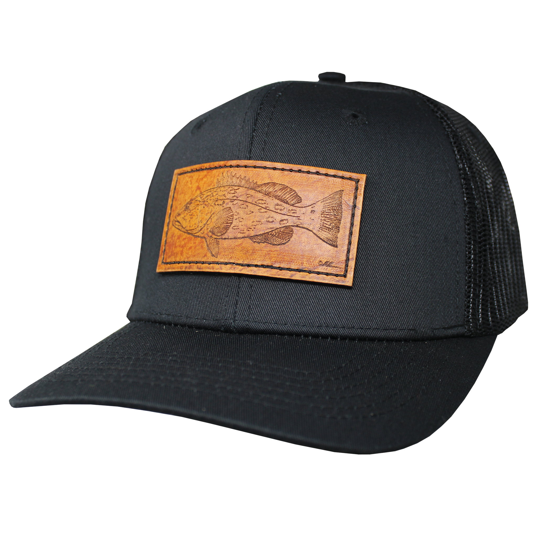 Trucker Performance Cap - GAG Grouper Leather Patch