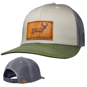 Gorra Trucker Performance - Parche de cuero Redfish
