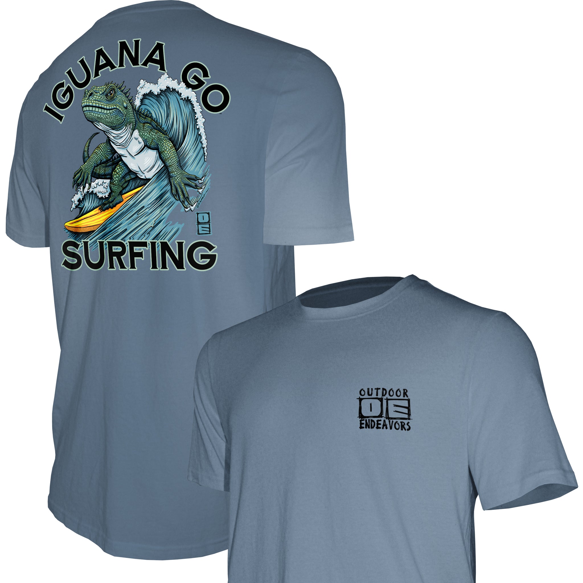 Outdoor Endeavors Attitude- American Made Tee - Iguana Go Surfing