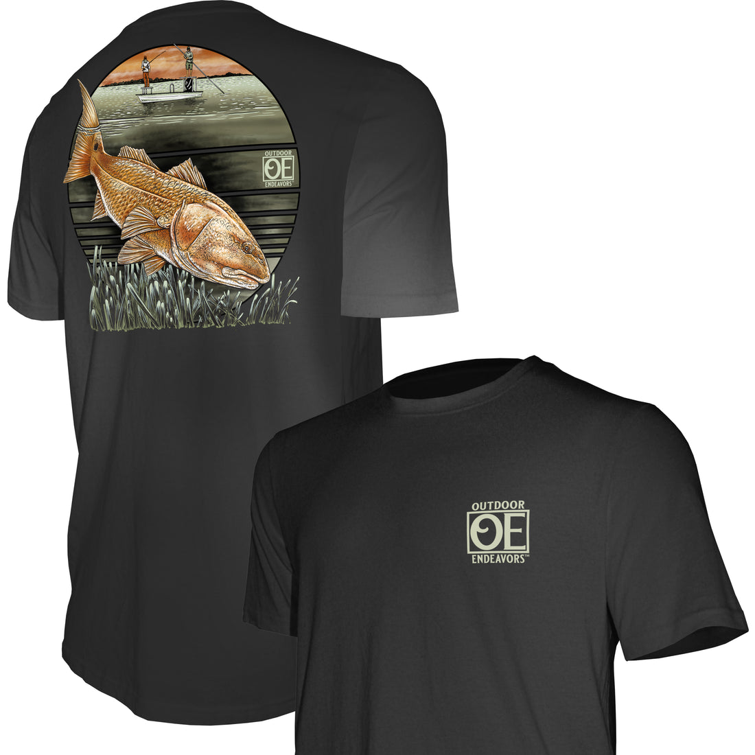 Outdoor Endeavors Classic - Camiseta hecha en Estados Unidos - Redfish Rendezvous