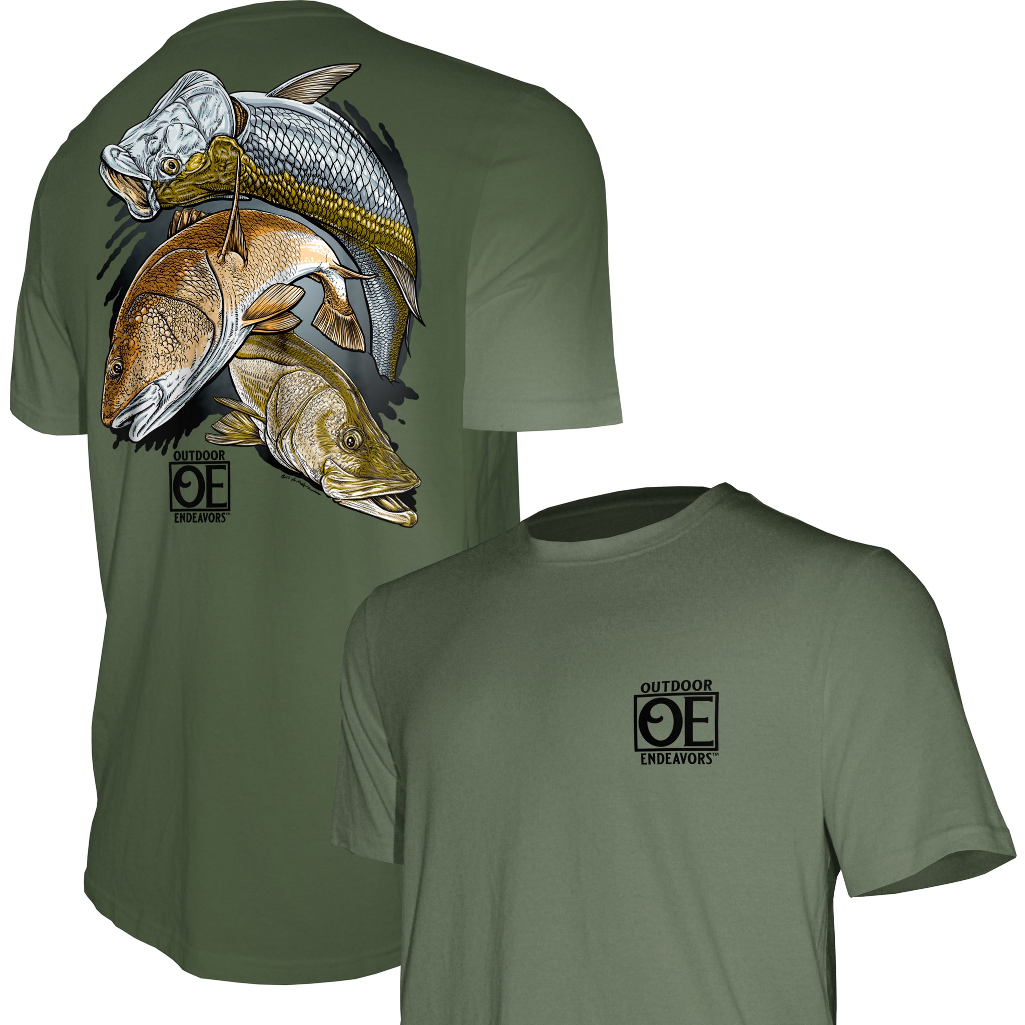 Outdoor Endeavors Classic - American Made Tee - Southern Flats Slam