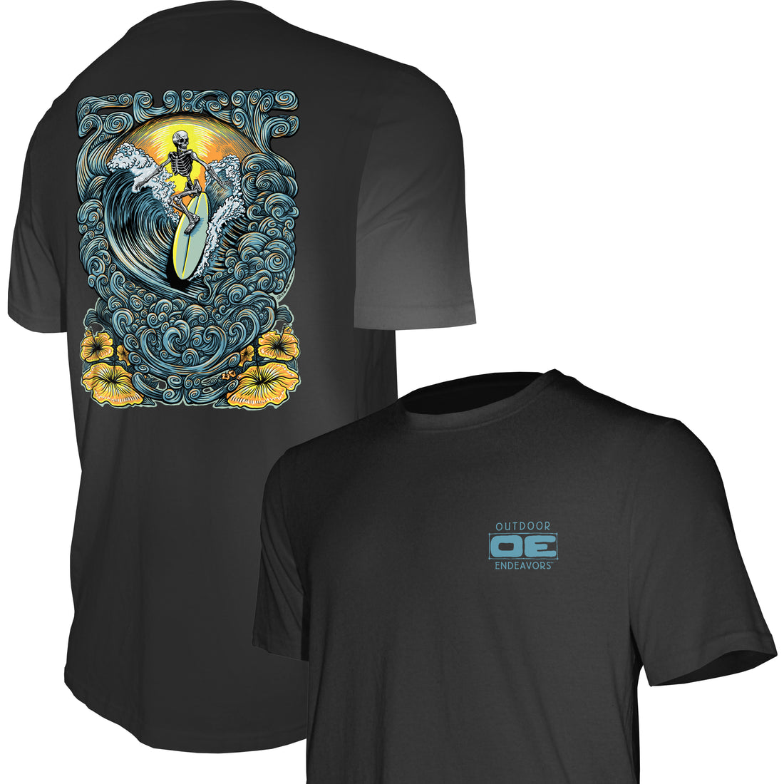 Esfuerzos al aire libre por ahí: camiseta hecha en Estados Unidos - SURF BACK