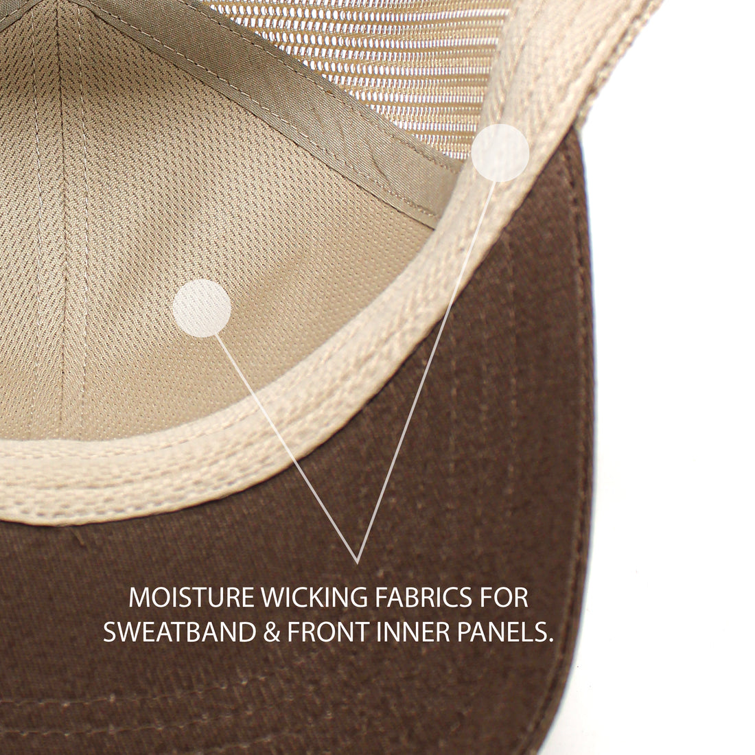 Gorra Trucker Performance - Parche de cuero Redfish