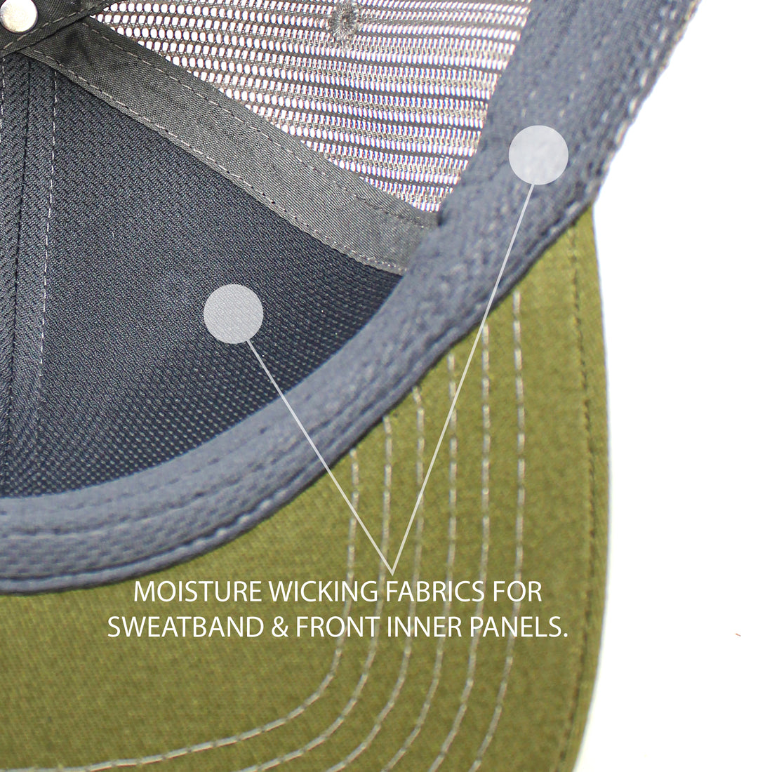 Gorra Trucker Performance - Parche de cuero Redfish