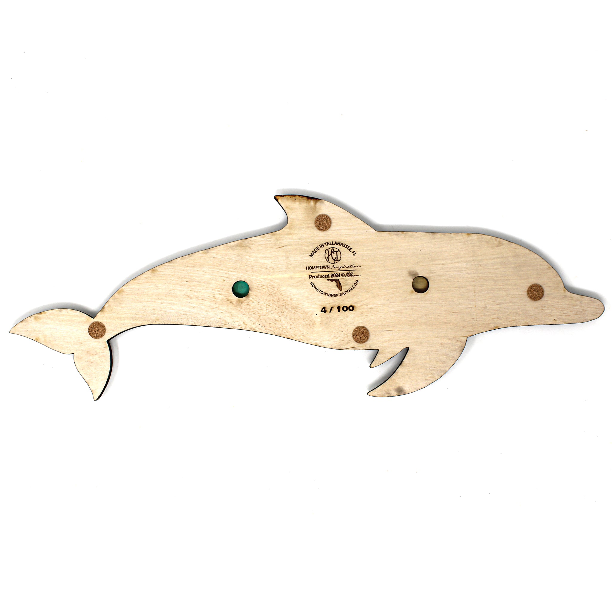 Wall Art - Limited Edition Wood Mosaic - Dolphin 1