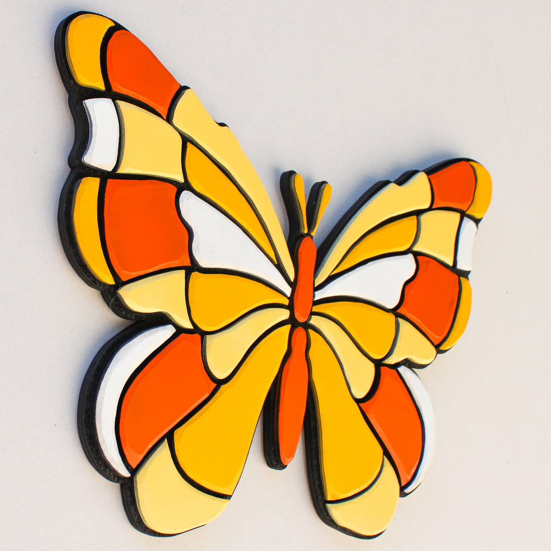 Arte de pared - Mosaico de madera de edición limitada - Mariposa