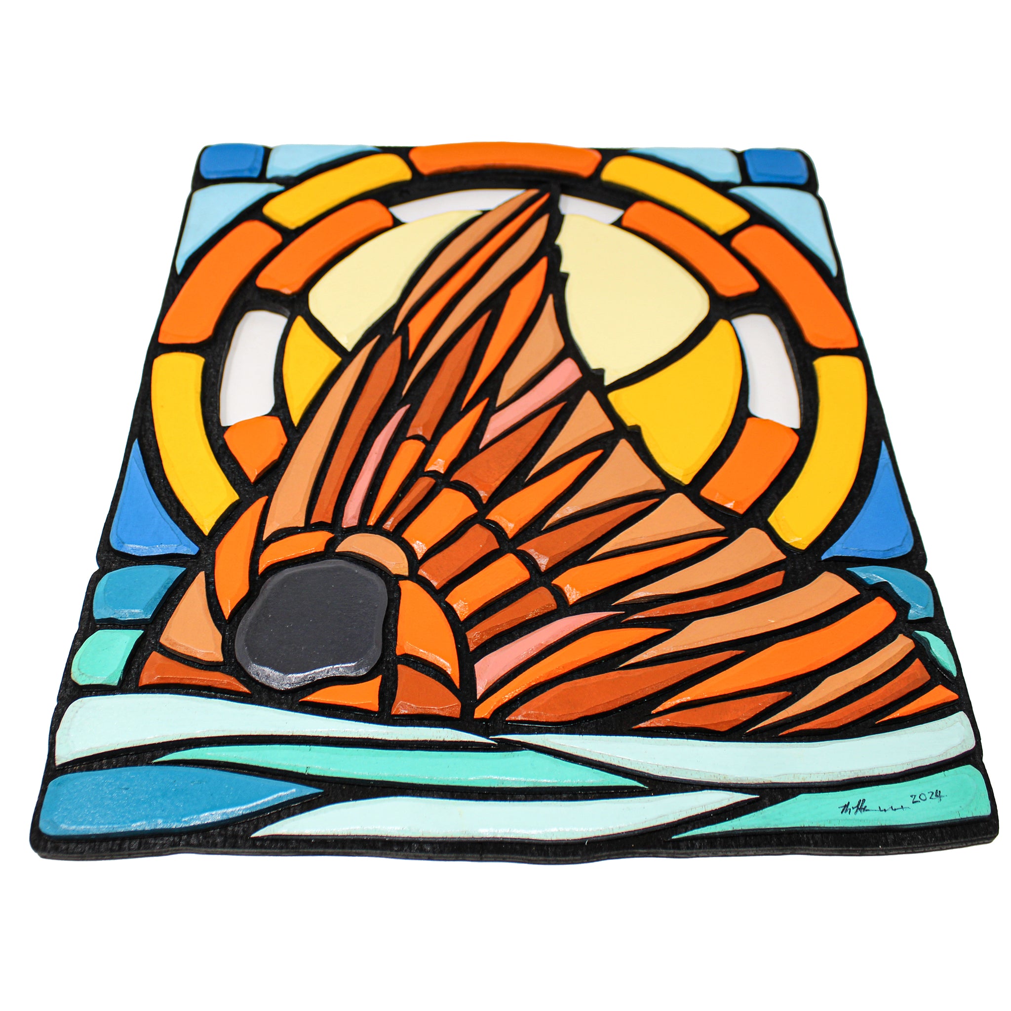 Wall Art - Limited Edition Wood Mosaic - Redfish Tail