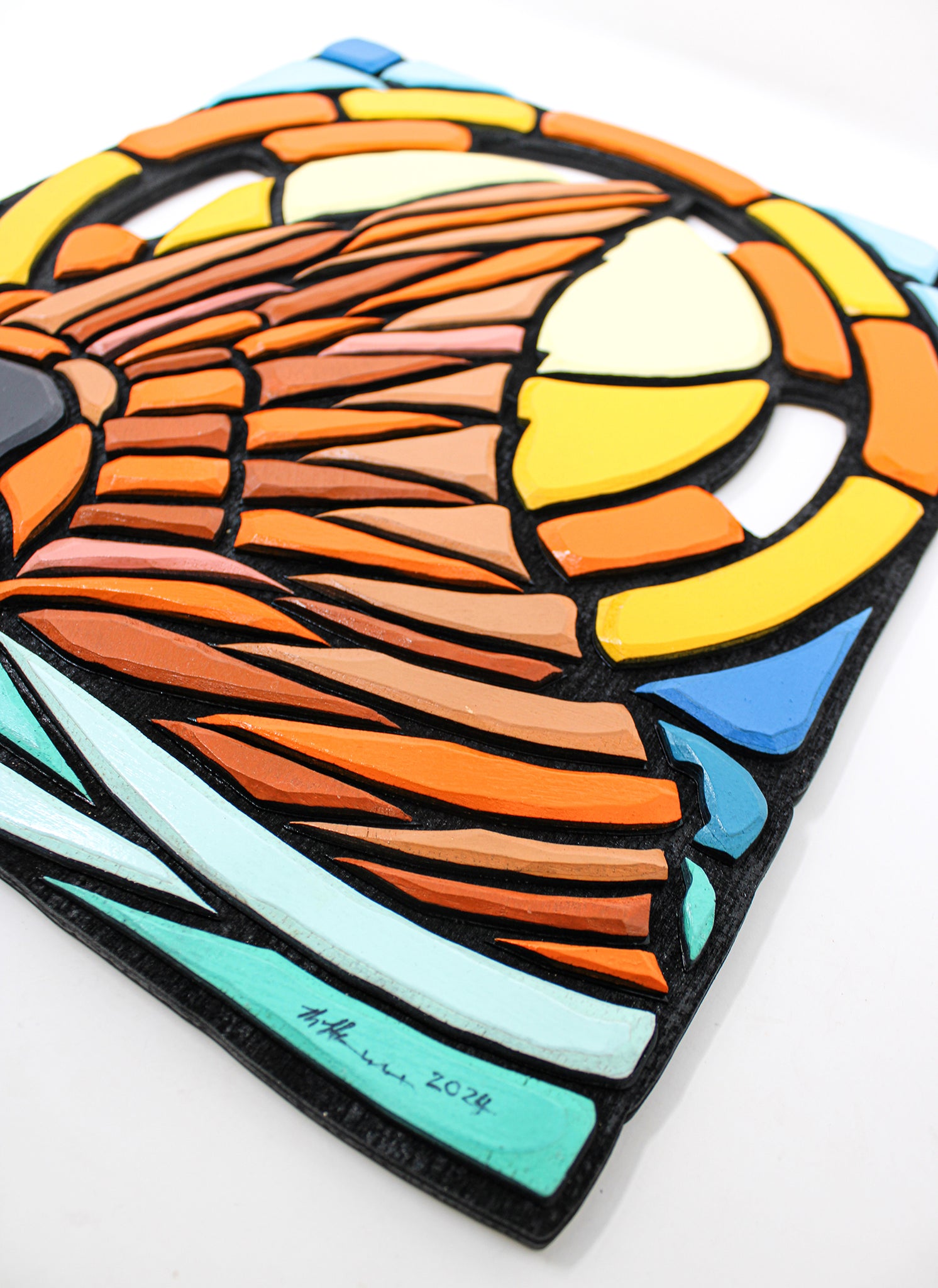 Wall Art - Limited Edition Wood Mosaic - Redfish Tail