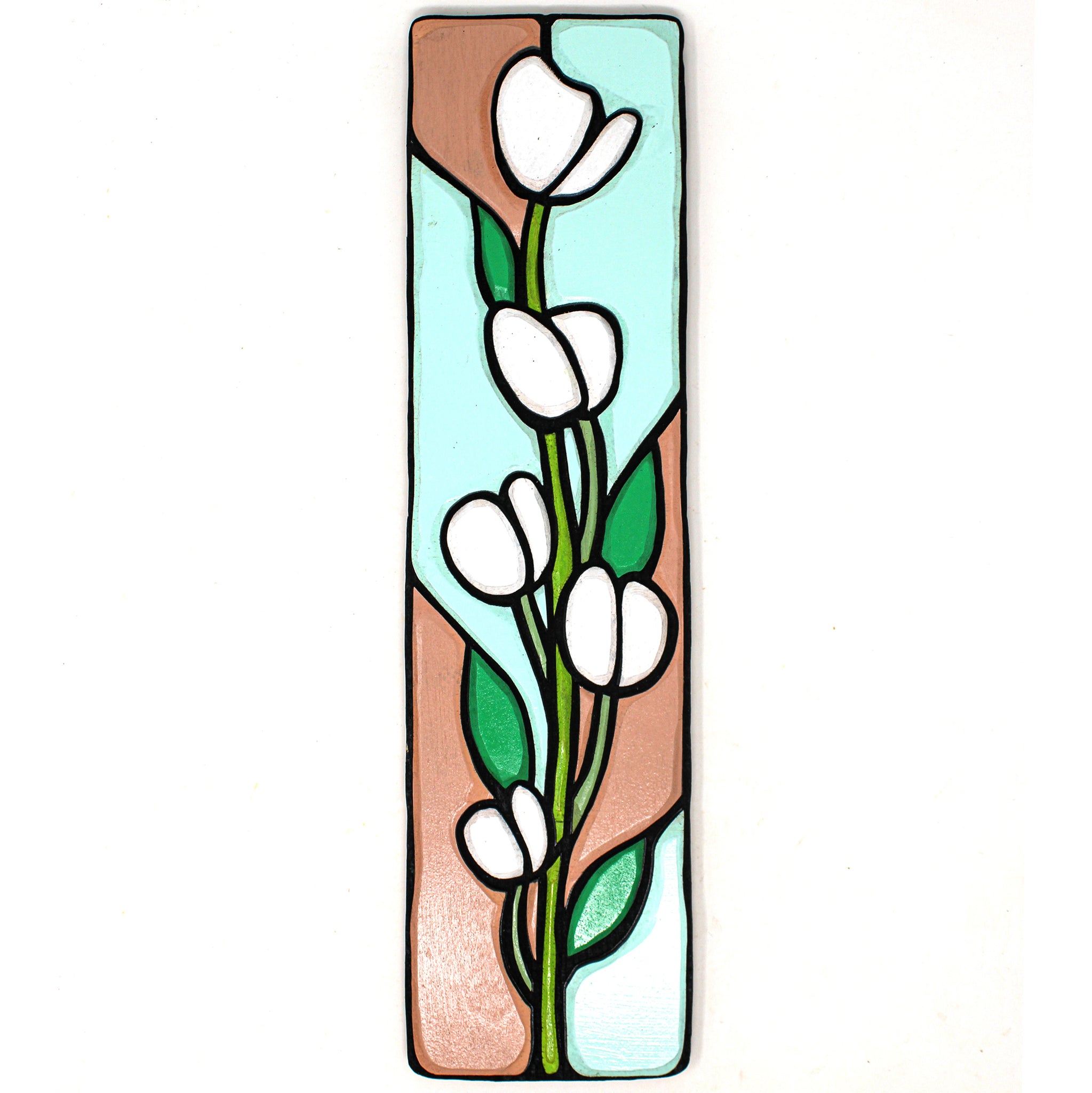 Wall Art - Accent Piece Wood Mosaic - Tulips