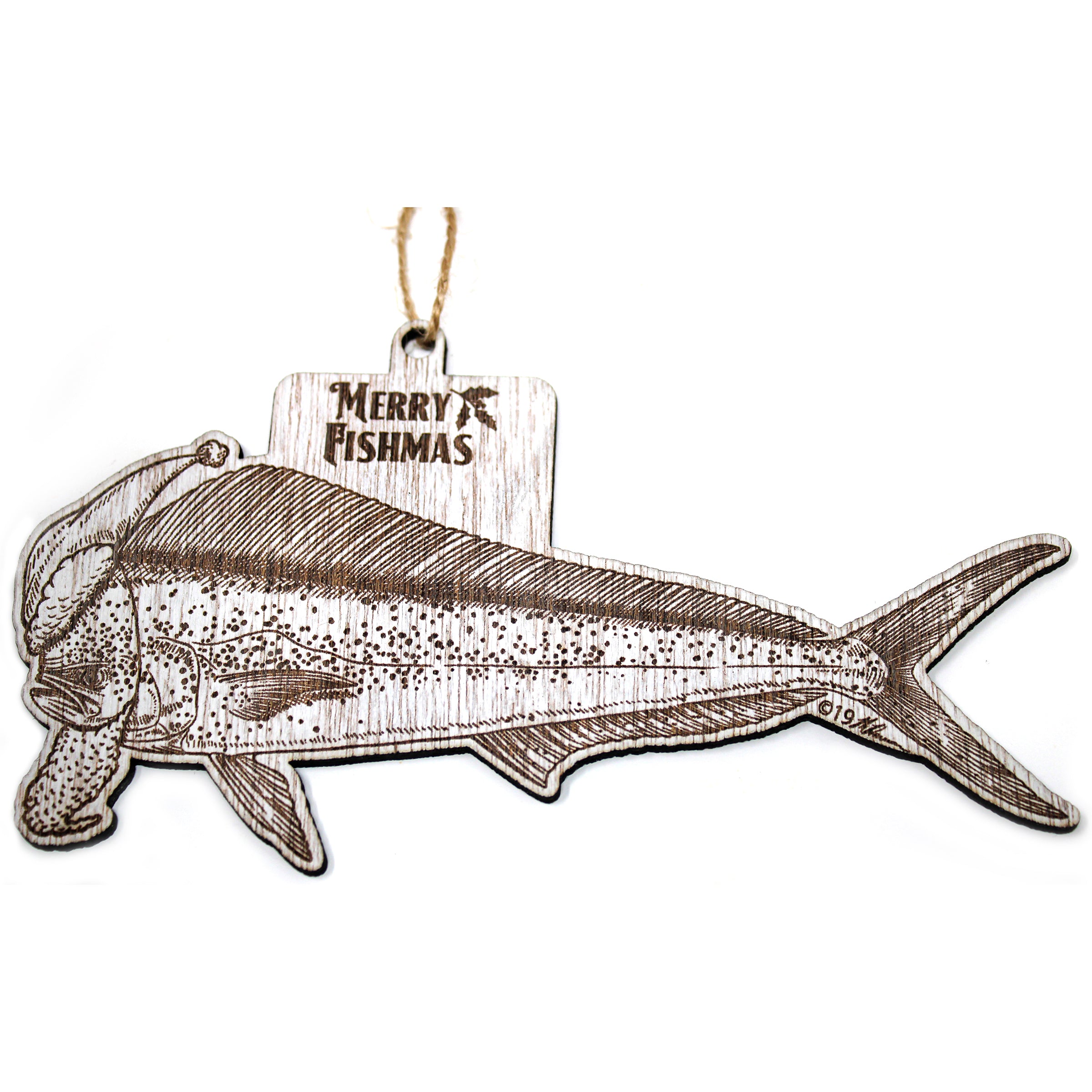 Wood Christmas Ornaments Mahi Fishmas Ornaments