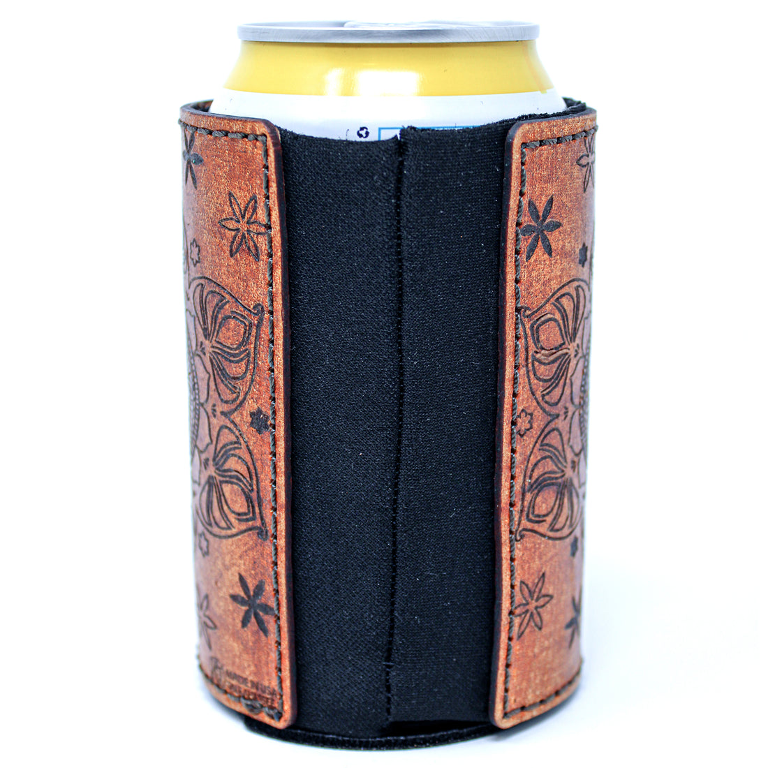 Funda para bebidas con parche de cuero - Lotus Lounge