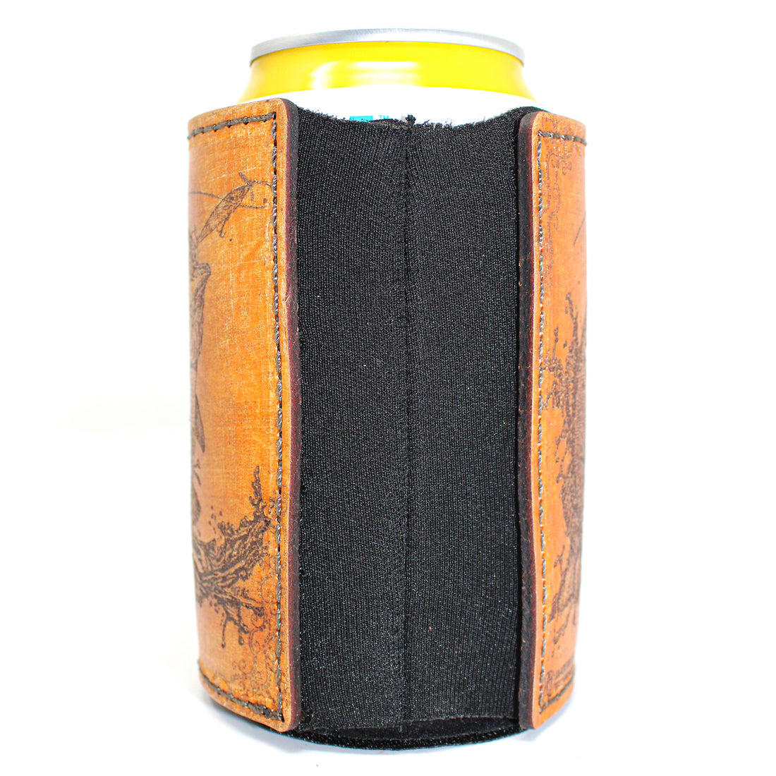 Funda para bebida con parche de cuero - Morning Glory Bass