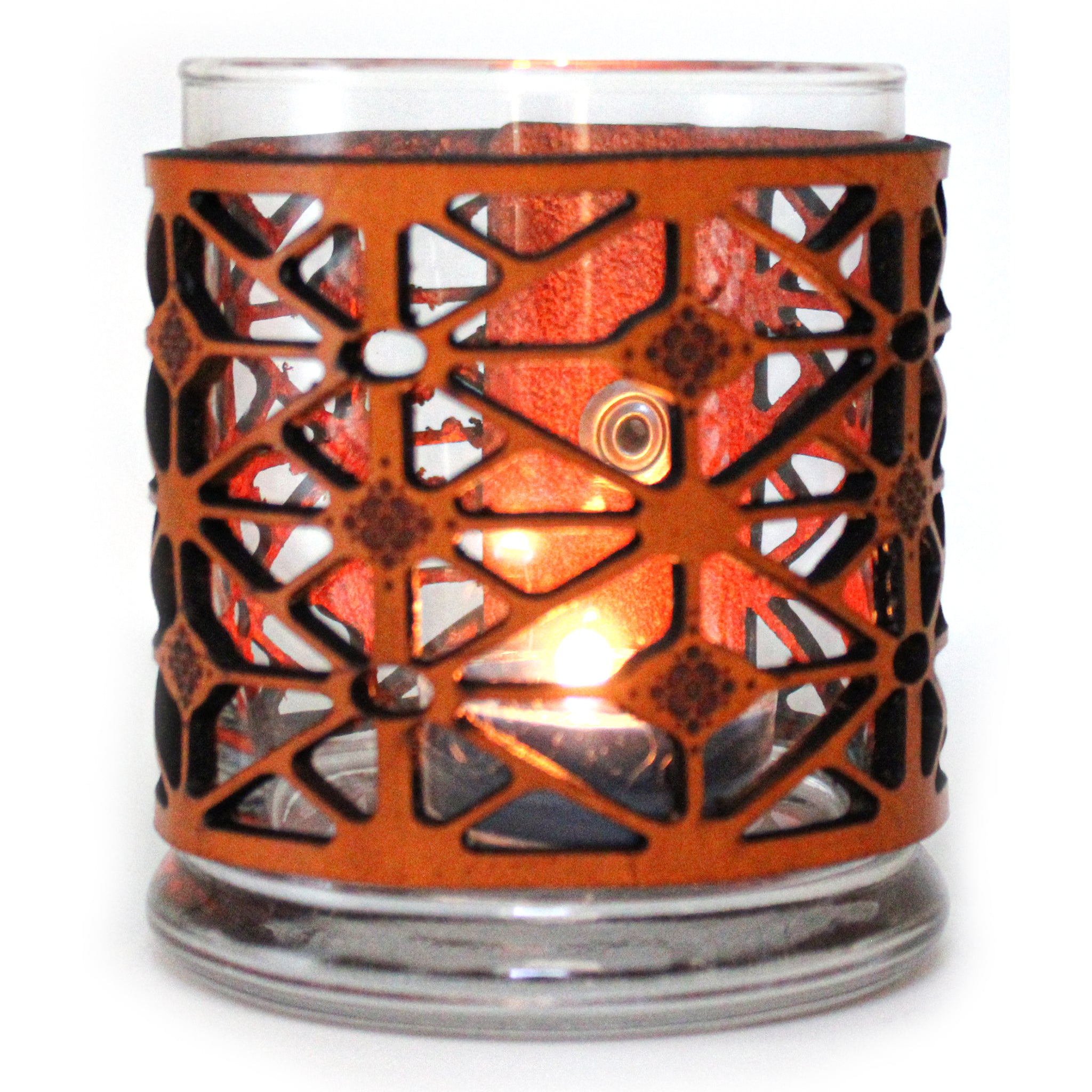 Leather Luminary Candle Set - Kaleidoscope