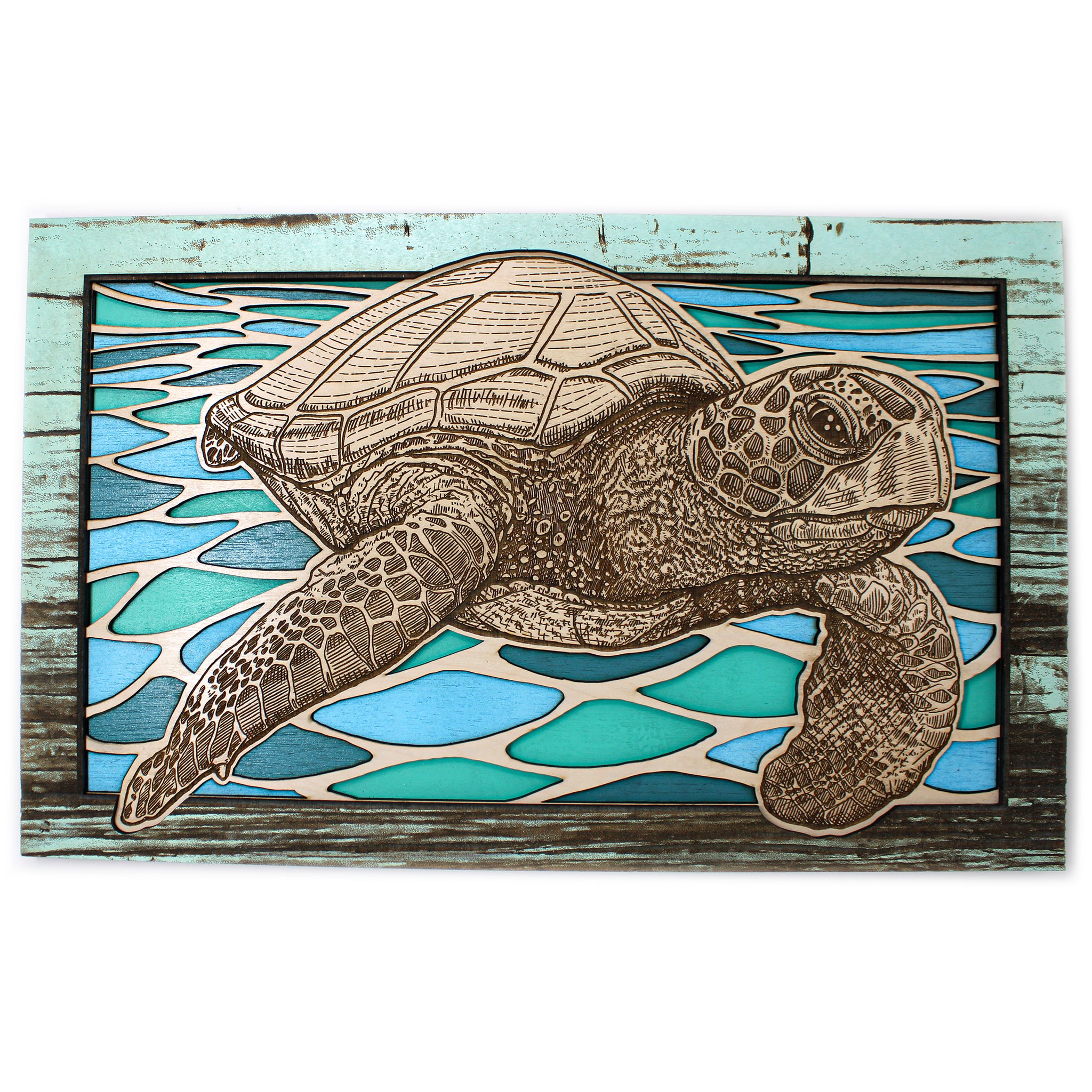 Wall Art - Sea Turtle Flow