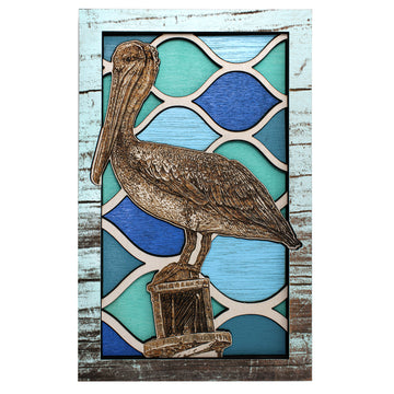 Wall Art - Pelican Ripples