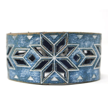 Women's Leather Bracelet - Snowfall
