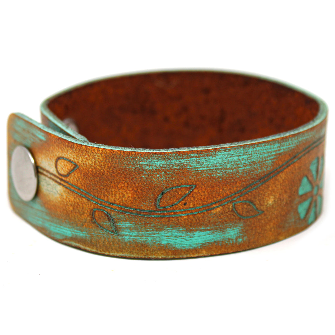 Women's Leather Bracelet - Flower Shade