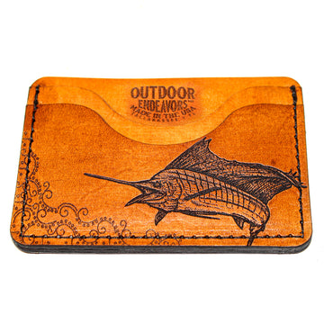 Cartera Tarjetero de Piel - Sailfish Story