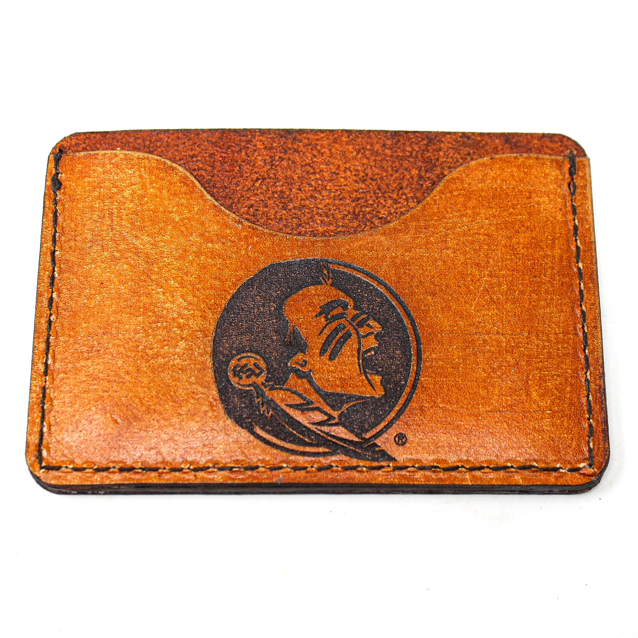Leather Card Holder Wallet -  FSU Spirited