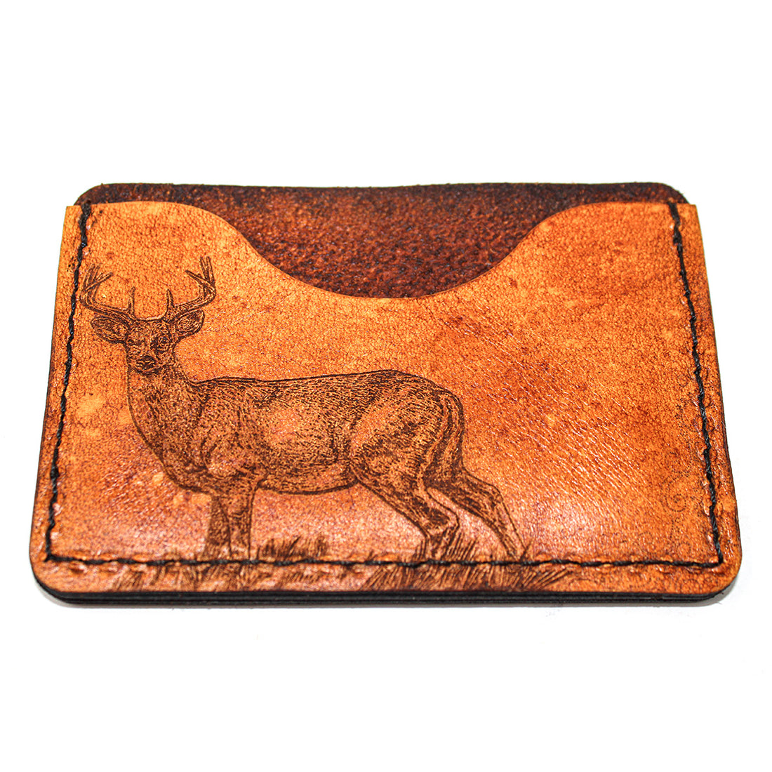 Cartera Tarjetero de Piel - Whitetail Glance