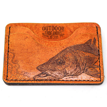 Cartera Tarjetero de Piel - Twisting Tarpon