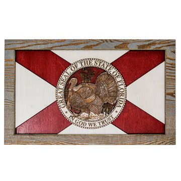 Arte de la pared - Arte de madera 3D de la bandera de Turquía Florida