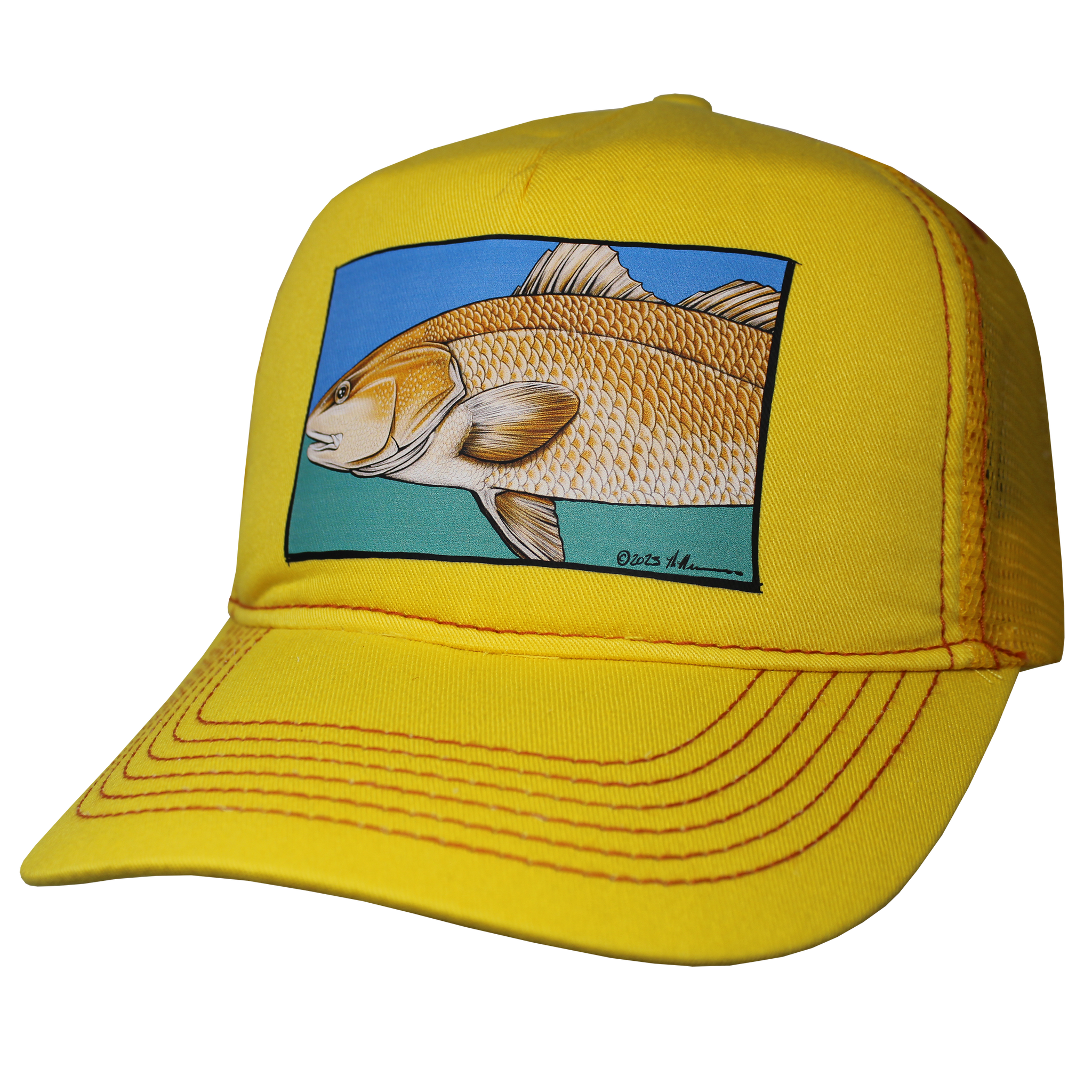 Retro Trucker Pocket Cap - Redfish