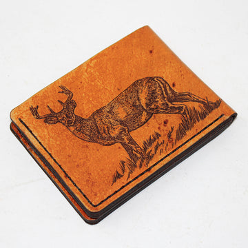 Cartera plegable de cuero - Whitetail Glance