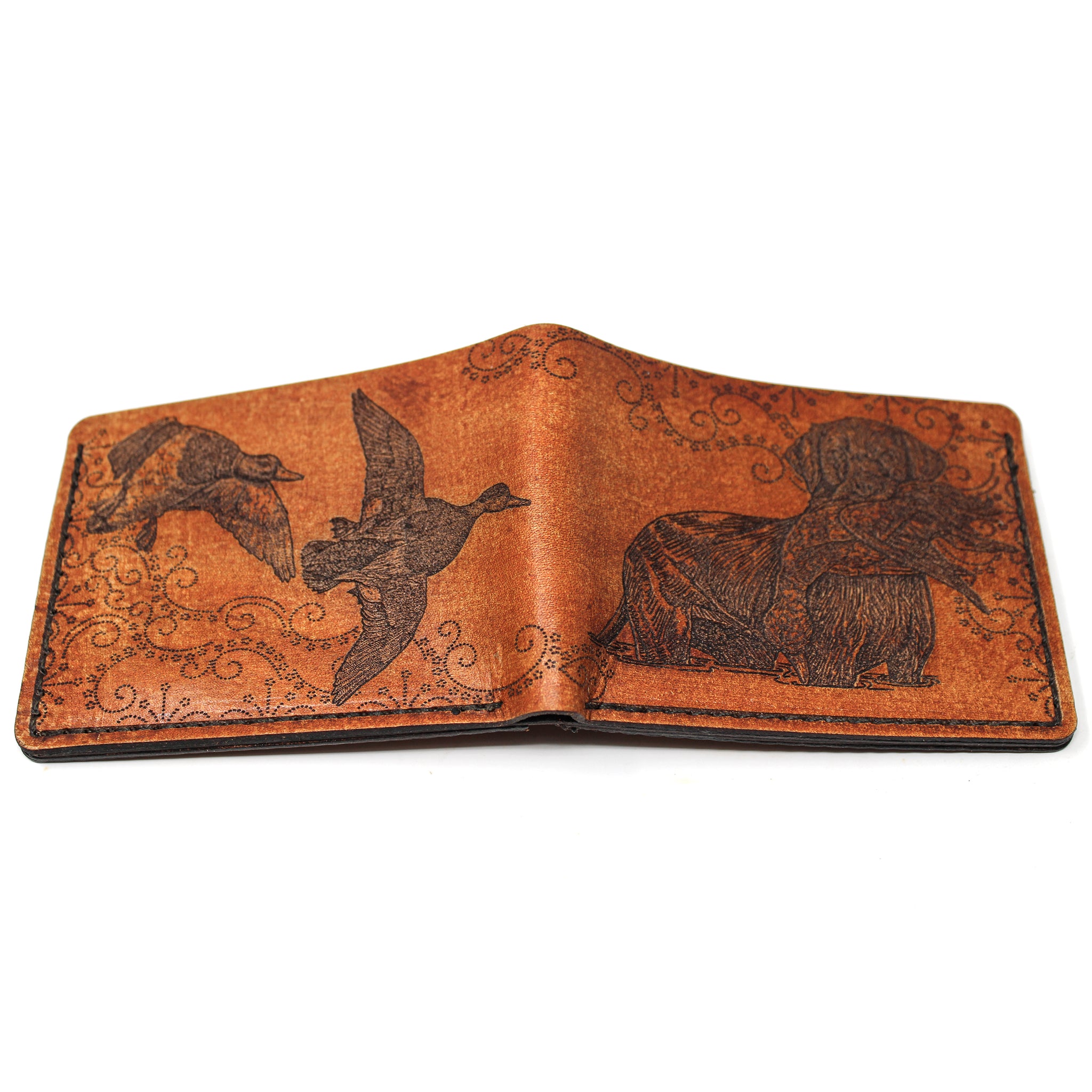 Leather BiFold Wallet -  Mallard Retrieved