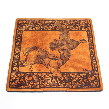 Juego de Posavasos - Cuero - Bandera de Florida