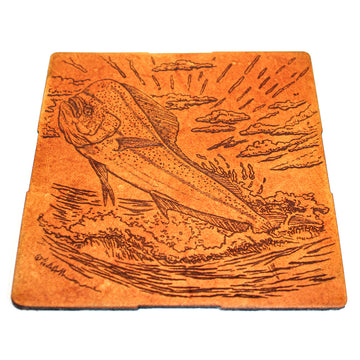 Juego de Posavasos - Cuero - Bandera de Florida