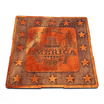 Juego de Posavasos - Cuero - Bandera de Florida