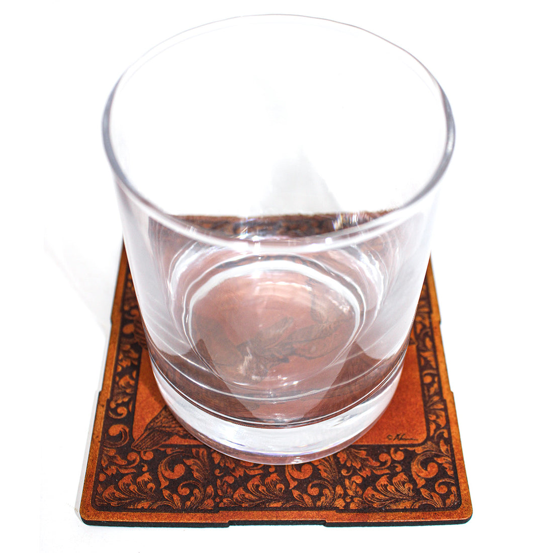 Handcrafted Leather Coasters -Quail
