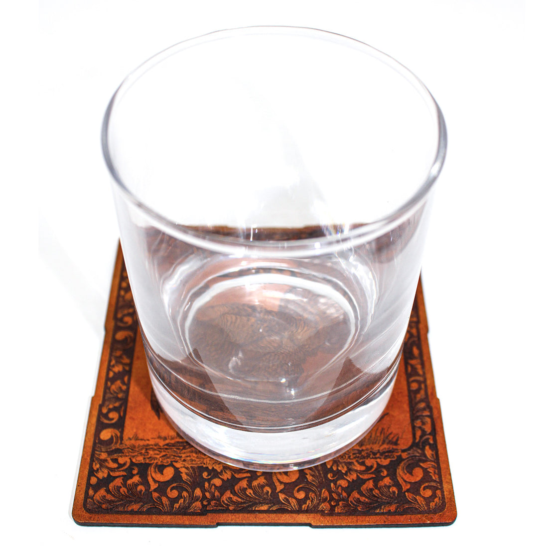 Handcrafted Leather Coasters -Turkey Strut