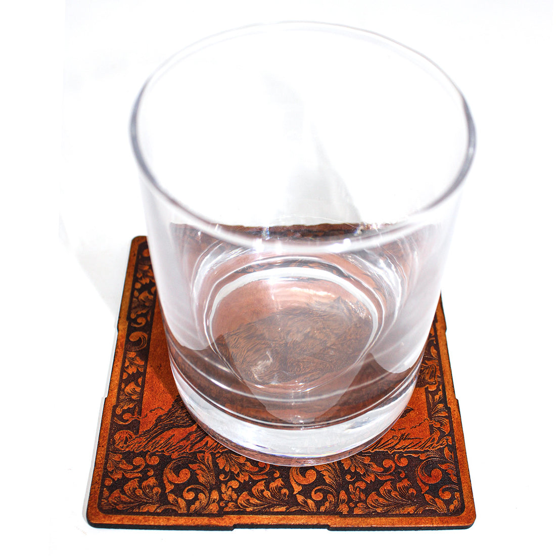 Handcrafted Leather Coasters -Wild Boar