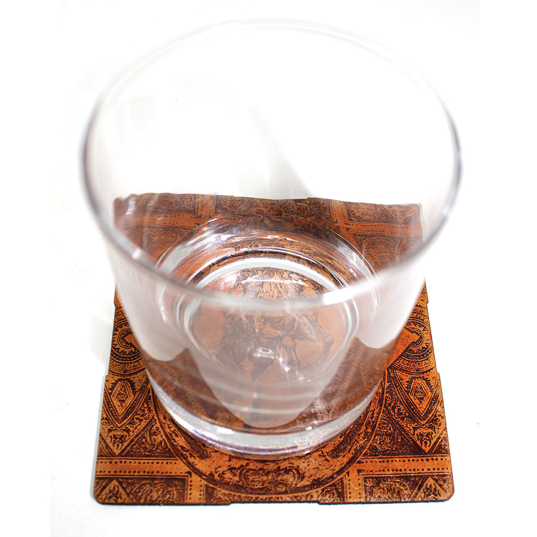 Handcrafted Leather Coasters -Western Cowboy