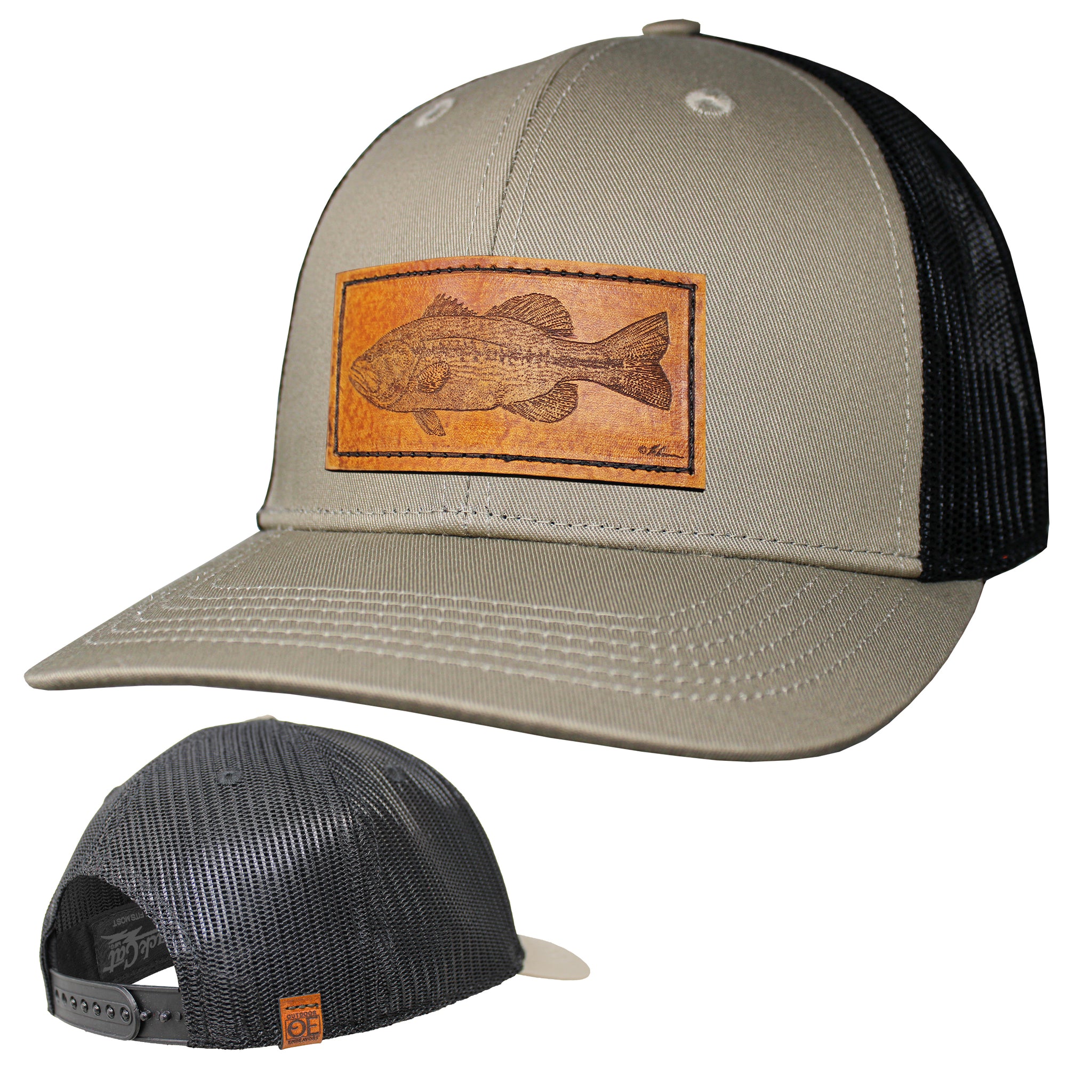 OE - Performance Trucker Hat - Bass Leather Patch