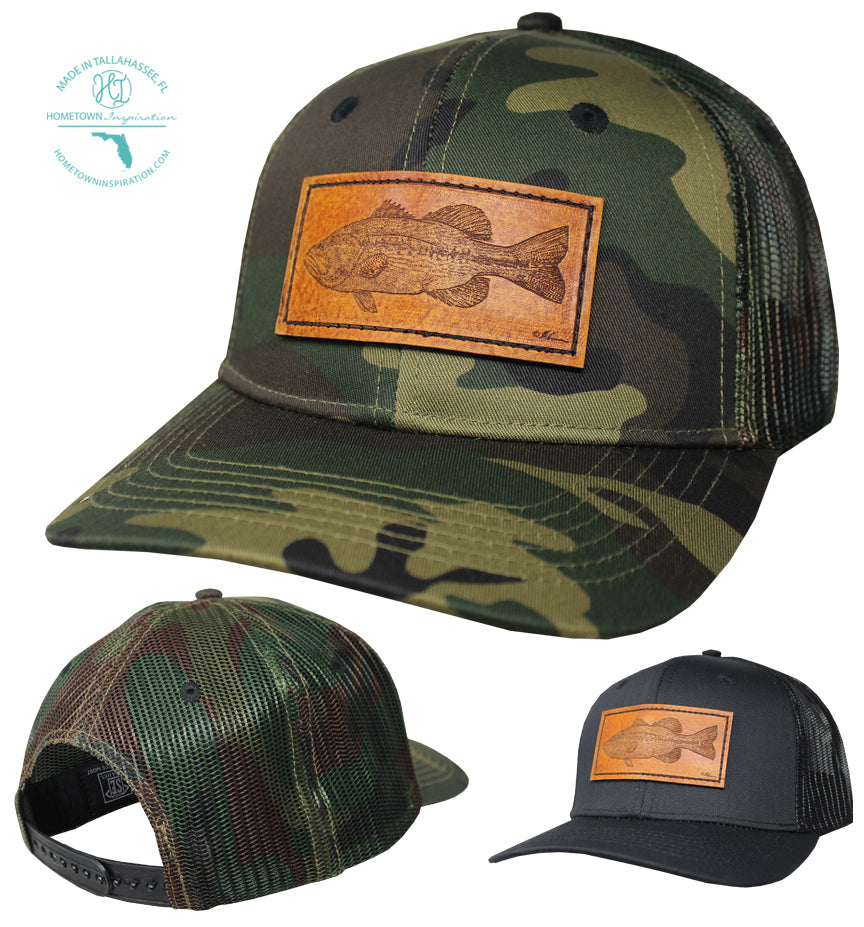 Trucker Performance Cap - Bass Leather Patch