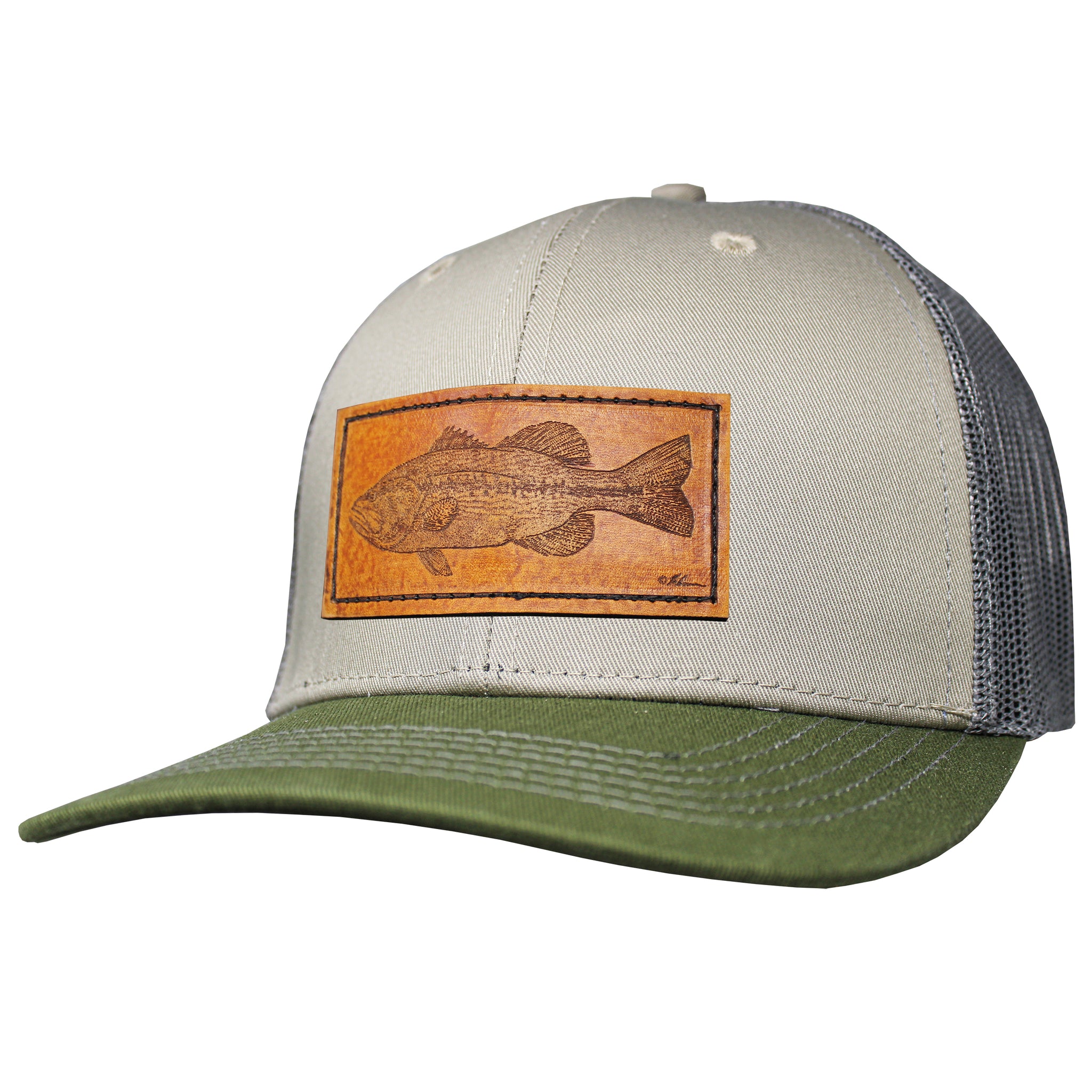 Trucker Performance Cap - Bass Leather Patch