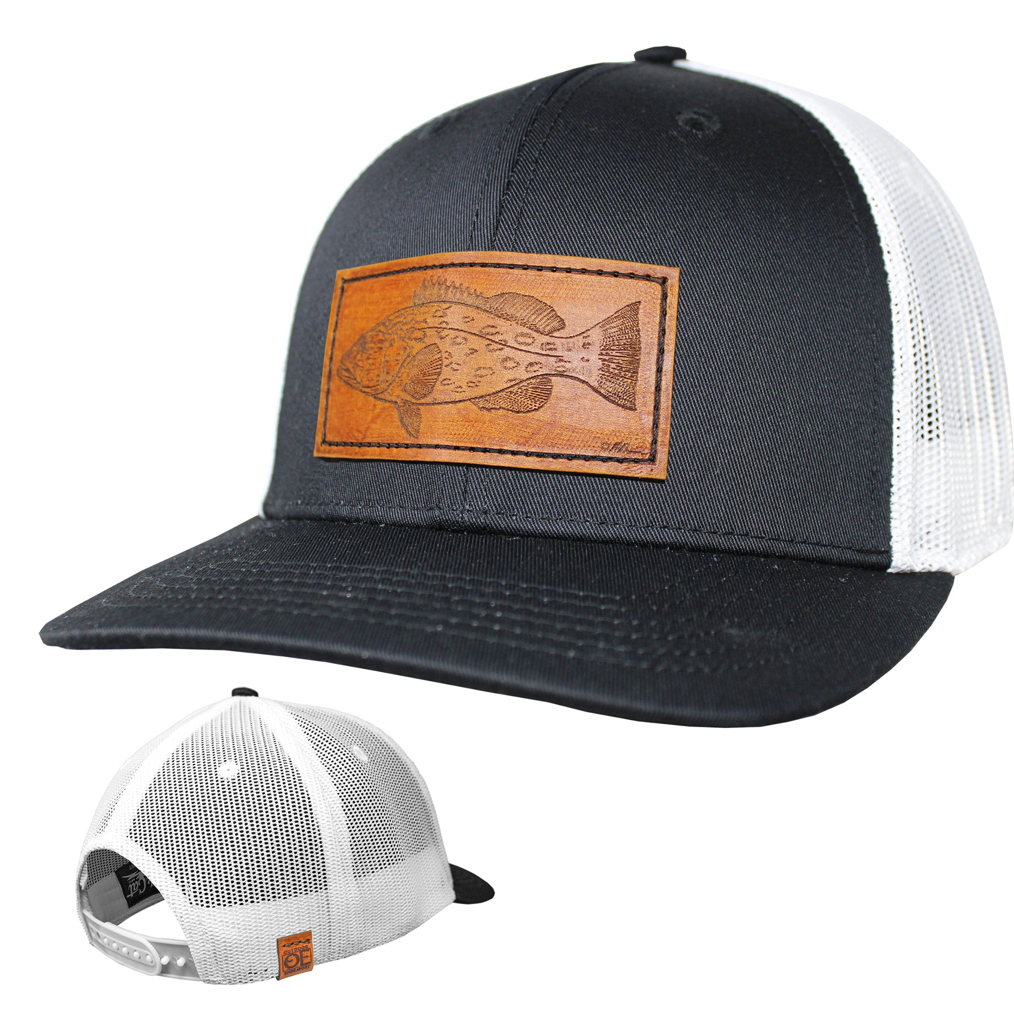 OE - Performance Trucker Hat - GAG Grouper Leather Patch
