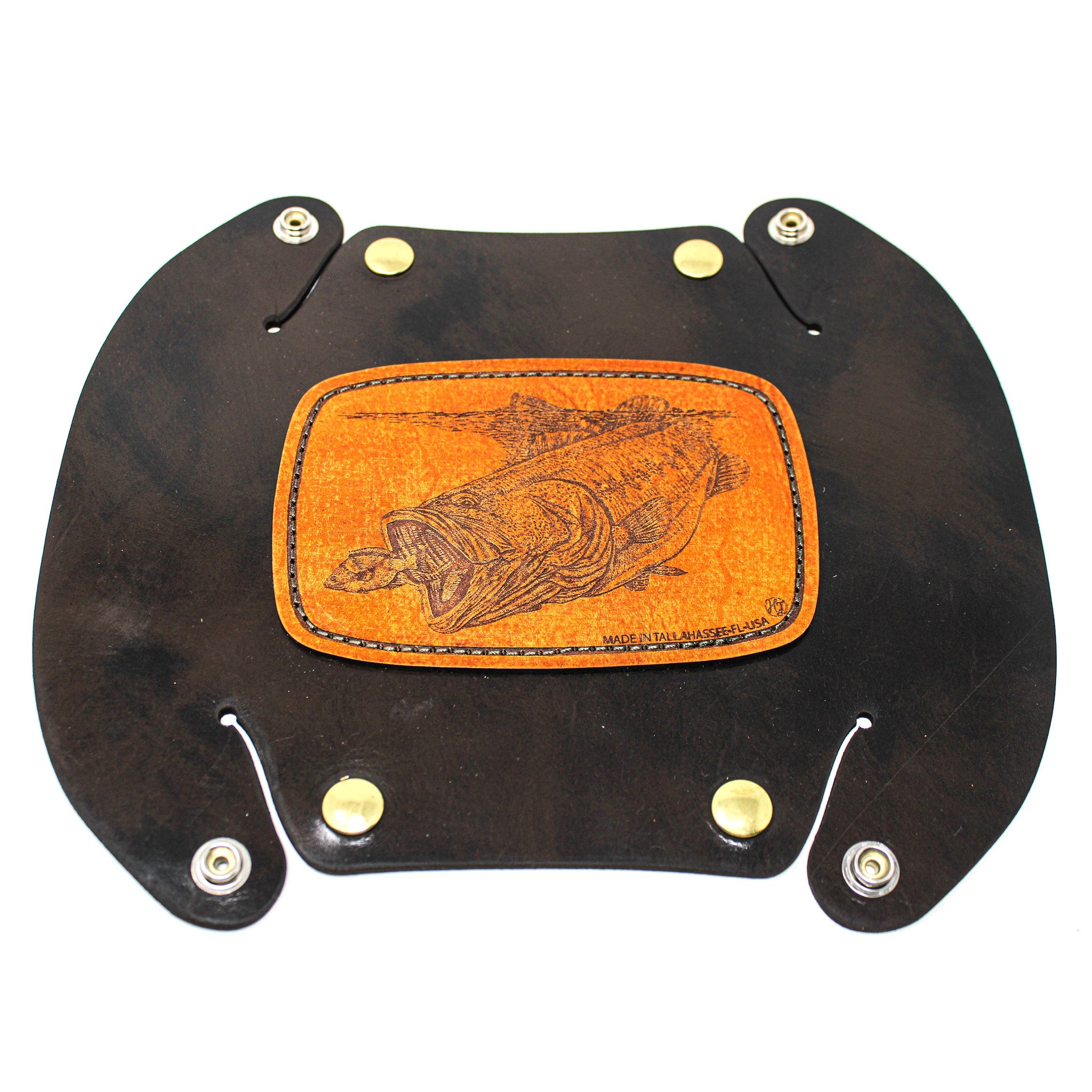 Leather Valet Tray - Large mouth bass - Get it