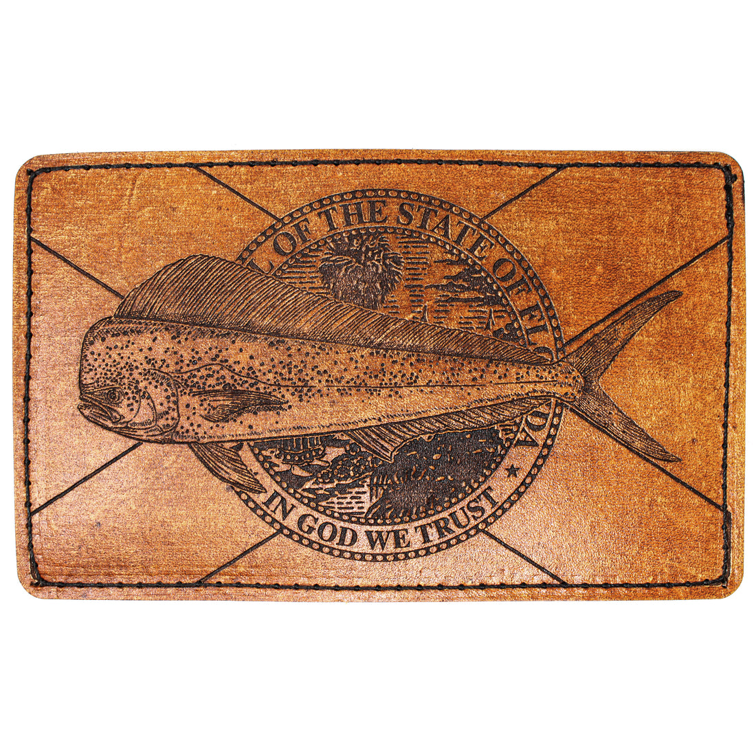 Leather Original Mens Wallet -  FL Flag Mahi