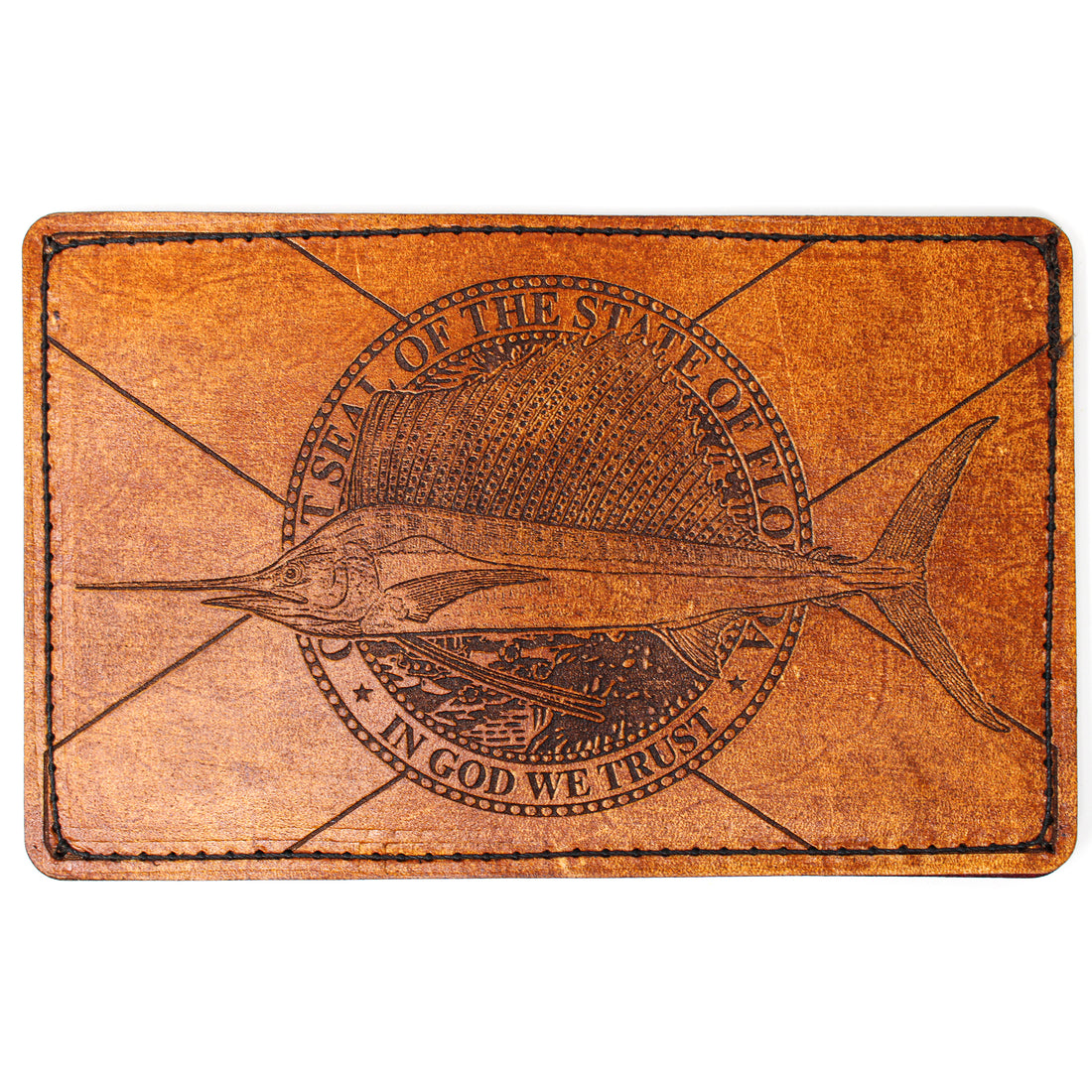 Leather Original Mens Wallet -  FL Flag Sailfish