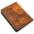 Leather Mens Wallet - Diving Eagle - Back