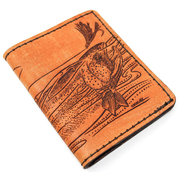 Leather Original Mens Wallet - Rainbow Trout