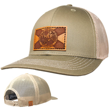 Gorra Trucker Performance - Parche de cuero Redfish