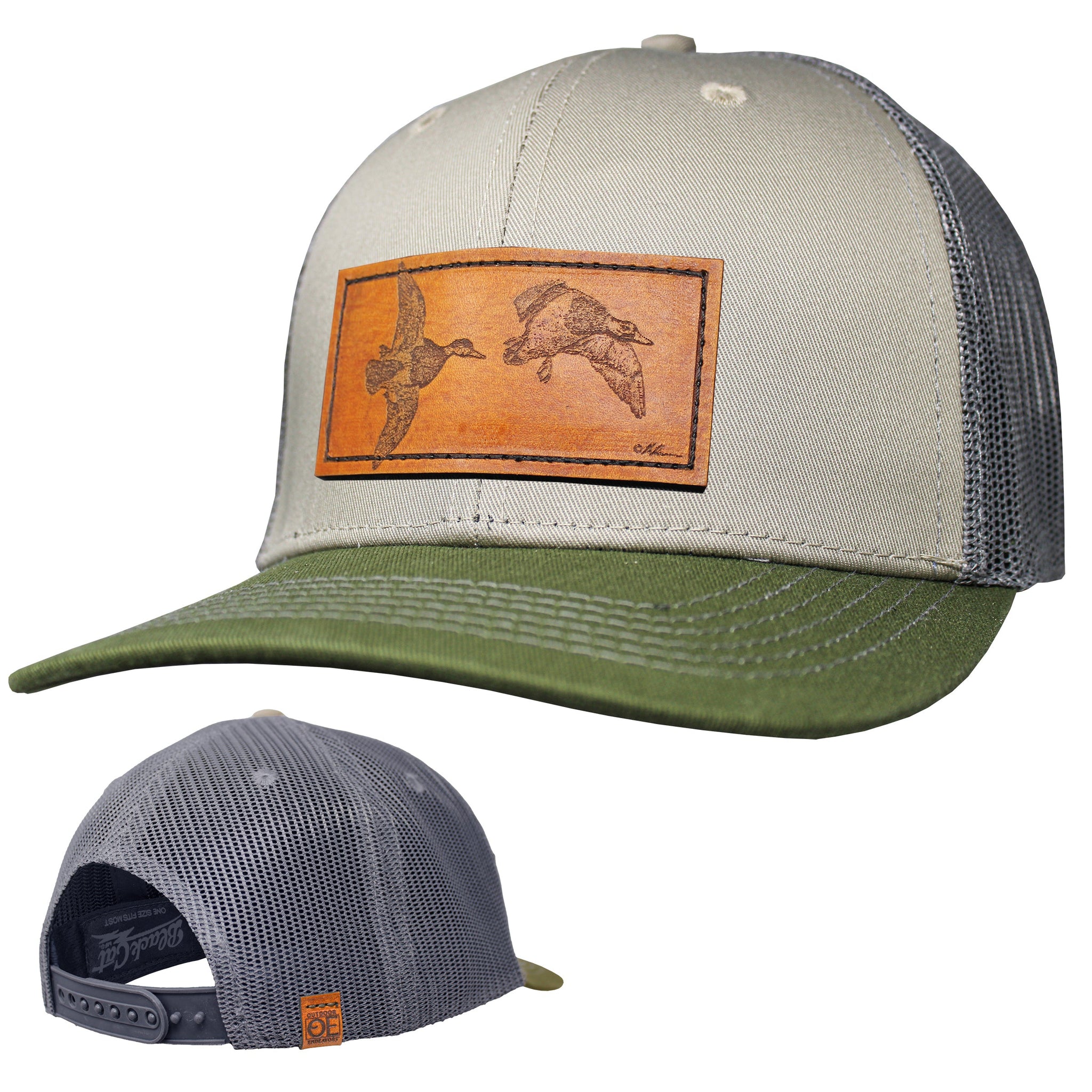 Gorra Trucker Performance - Parche de cuero Mallards