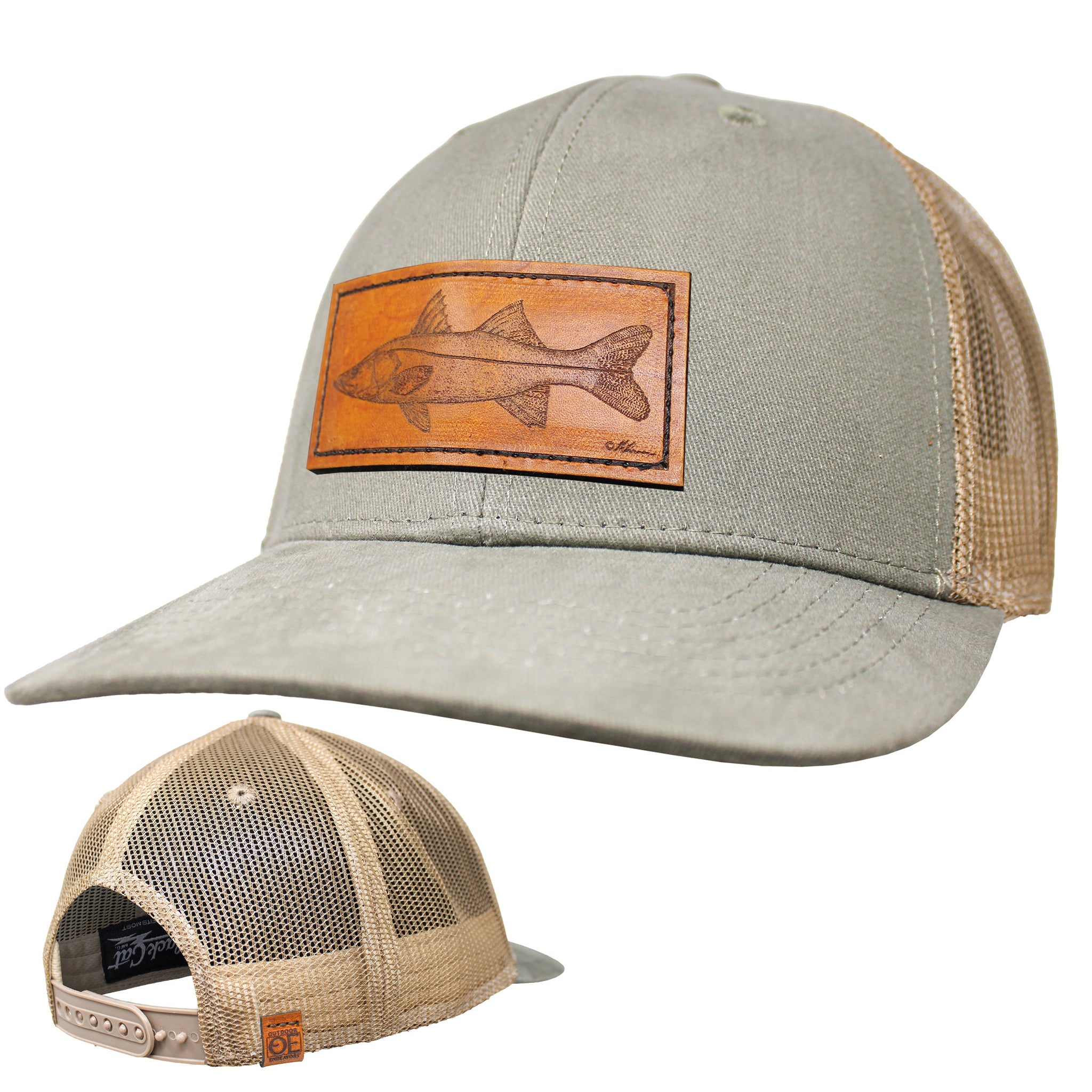 Gorra Trucker Performance - Parche de cuero Snook